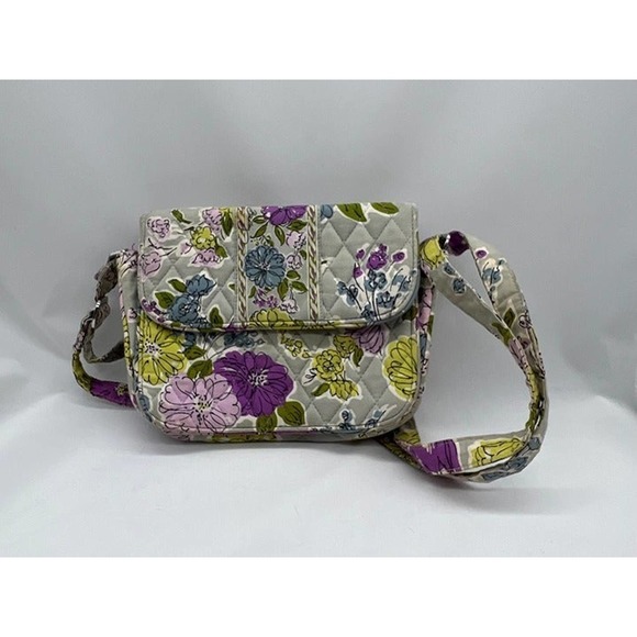 Vera Bradley Crossbody Hard Body Purse in Quilted Floral Watercolor Pattern - Picture 1 of 3